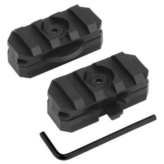 2 ROTATABLE RAIL FOR HELMETS WITH 19MM RAIL GUIDE