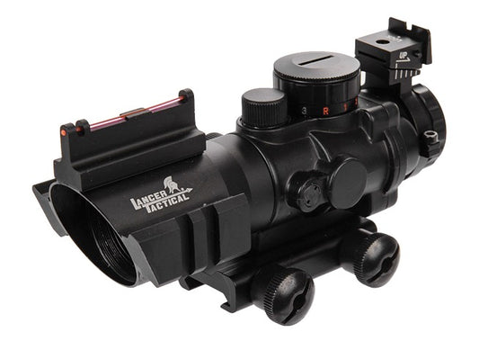 Lancer Tactical - ACOG 4x32 RGB Tri‑Color Illuminated Scope