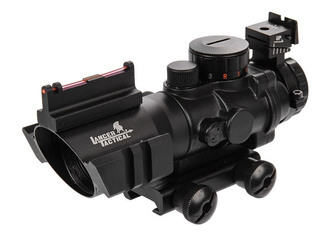 Lancer Tactical - ACOG 4x32 RGB Tri‑Color Illuminated Scope