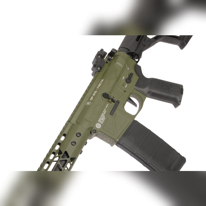 Delta Armory FREYA R15 SKELETON 13" Gen.2 – Full‑Metal, Fully Upgraded, ETU, Olive