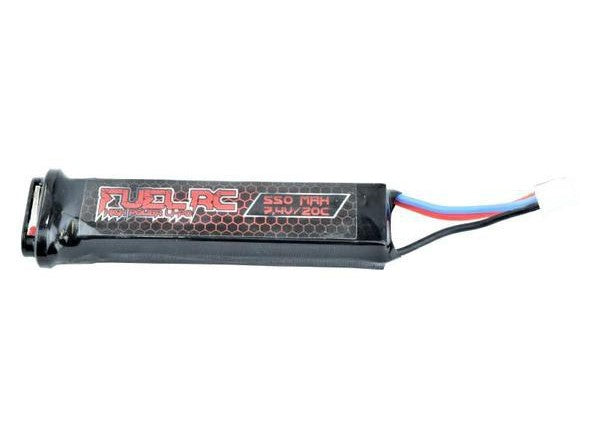 FUEL LI-PO BATTERY FOR ELECTRIC PISTOLS 7.4V X 550MAH 20C