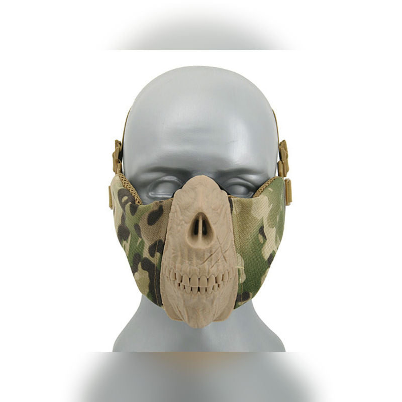 HALF FACE SKULL FACE MASK - padded - multicam