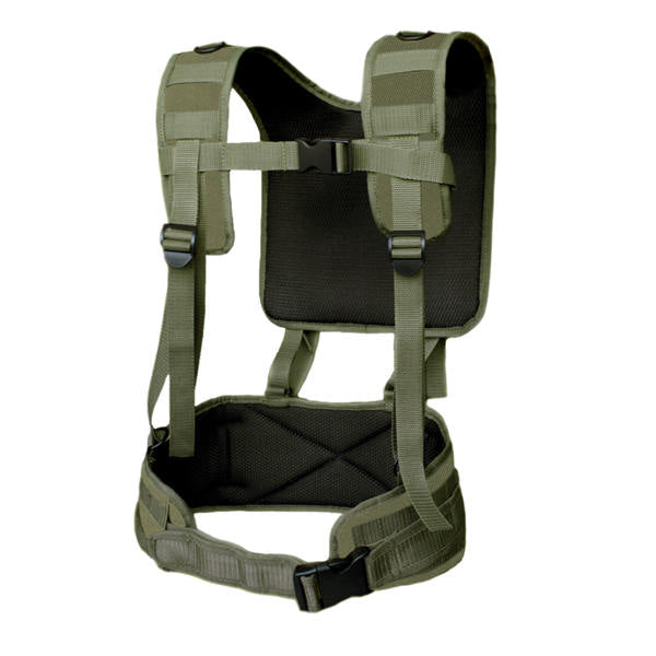 Tactical H-Harness Waist Battle Belt - Olive
