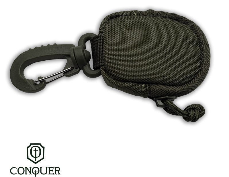 CONQUER POUCH WITH GOGGLE CLEANER - BLACK