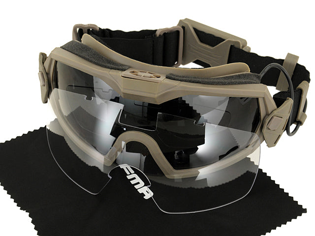FMA GOGGLES WITH FAN - TAN