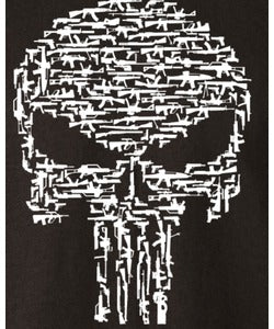 Skull / Guns T-shirt - Black