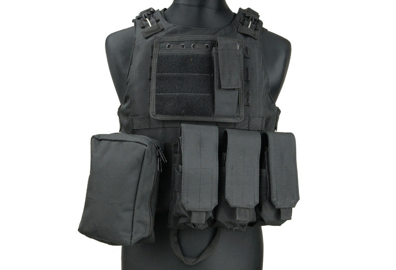 LIGHTWEIGHT AAV FSBE ASSAULT VEST SYSTEM - BLACK