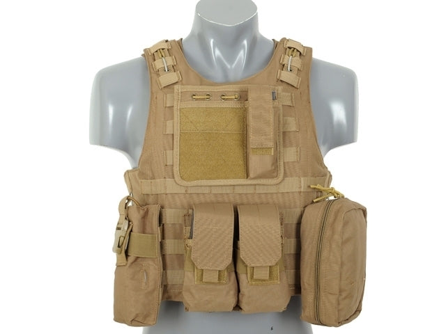 LIGHTWEIGHT AAV FSBE ASSAULT VEST SYSTEM - COYOTE