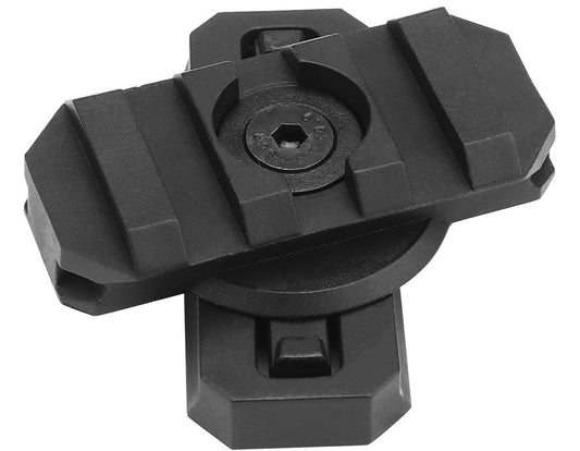 2 ROTATABLE RAIL FOR HELMETS WITH 19MM RAIL GUIDE