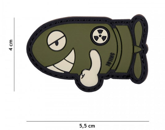 3D PVC TORPEDO GREEN PATCH