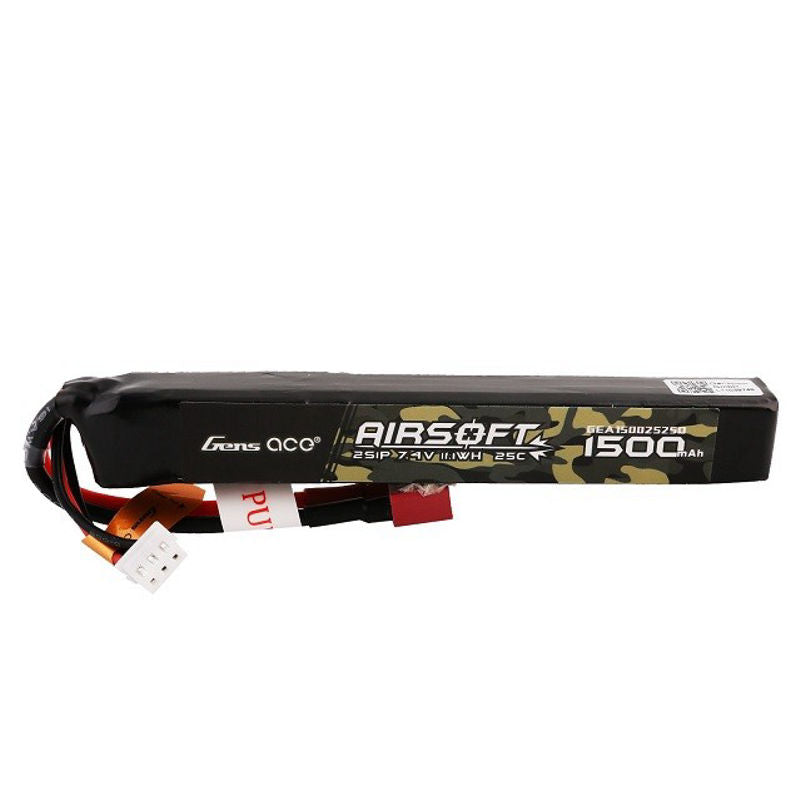 7.4V 1500mAh 25C lipo battery - GENS ACE