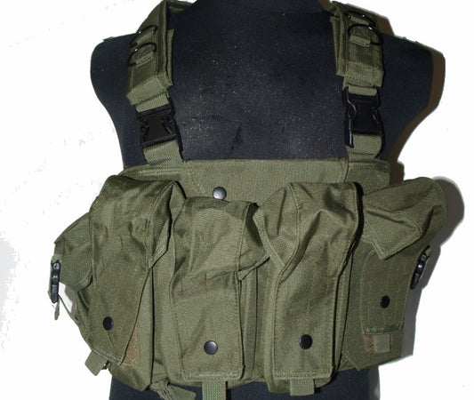 AK Magazine Chest Rig Vest OD