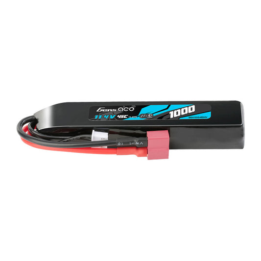 11.4V HV 1000mAh 45C lipo battery - GENS ACE - T-Deans
