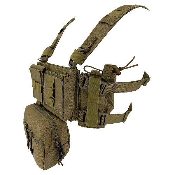 CONQUER MPC FULL SET VEST / CHEST RIG (3 IN 1) - TAN