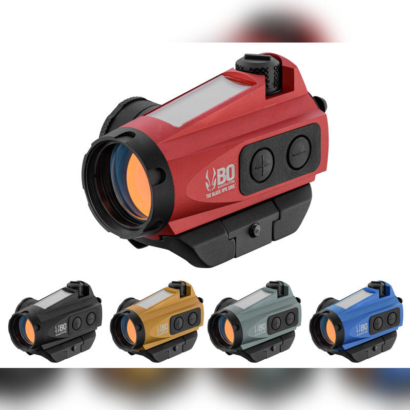 Red Dot 1x25 Reflex Sight Replica Low Mount Sight – Solar-Powered