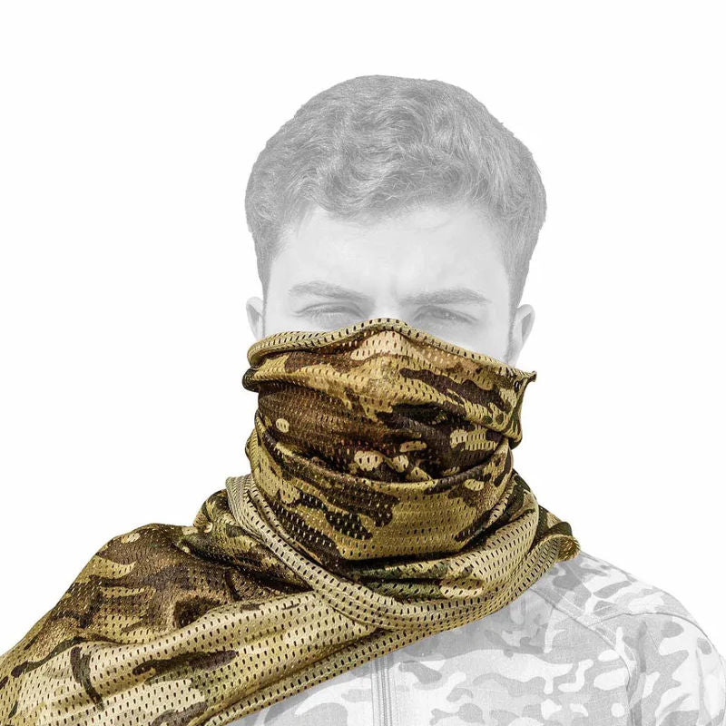 🧣 Spirit Field Mesh Scarf Neckerchief – Black / Multicolour [Spirit Field]