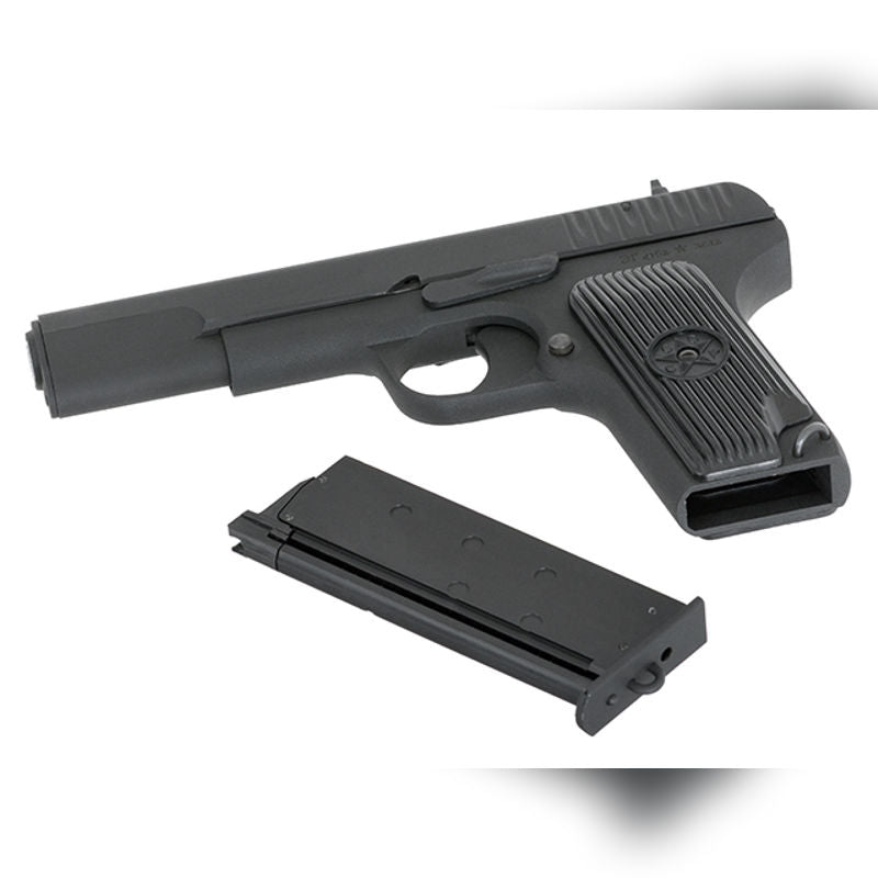 🖤 Soviet TT‑33 Tokarev – Full‑Metal Gas Blowback Pistol (Black)