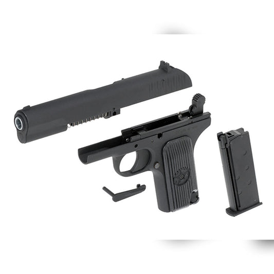 🖤 Soviet TT‑33 Tokarev – Full‑Metal Gas Blowback Pistol (Black)