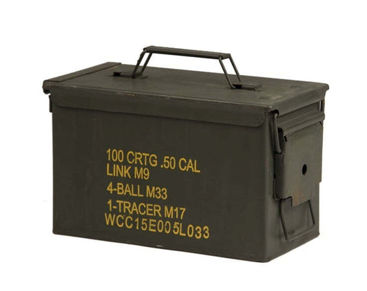 US ARMY Ammo box Metal Cal.50 / 5.56 Used