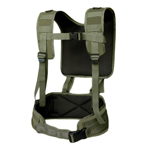 Tactical H-Harness Waist Battle Belt - Olive