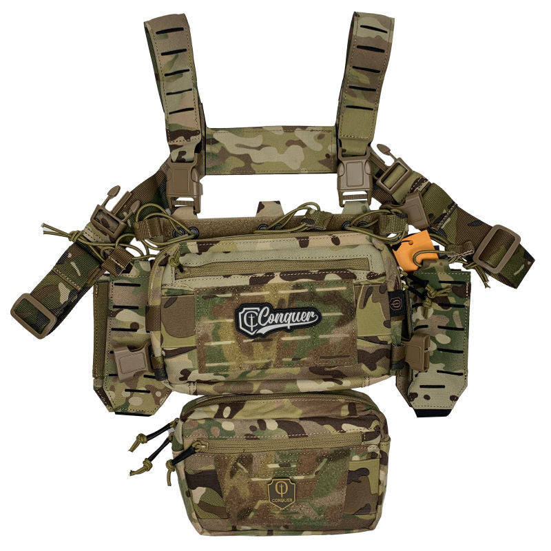 Conquer Titan Chest Rig – Modular Tactical Vest - various colours [Conquer Tactical Gear]