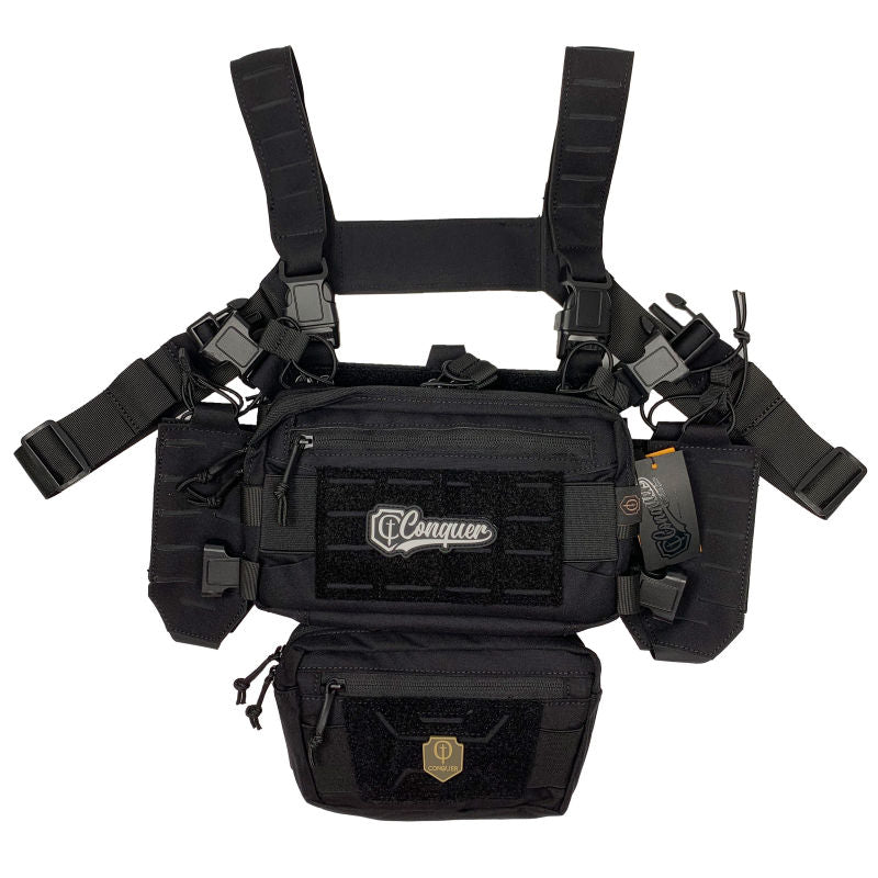 Conquer Titan Chest Rig – Modular Tactical Vest - various colours [Conquer Tactical Gear]