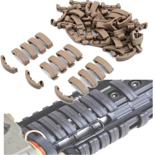 FMA LARUE INDEX RAIL CLIPS - TAN