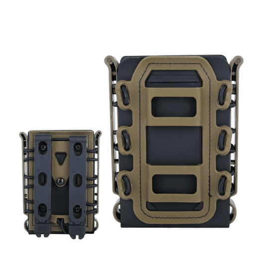 FMA SOFT SHELL SCORPION 7.62 MAG POUCH - Black dark Tan
