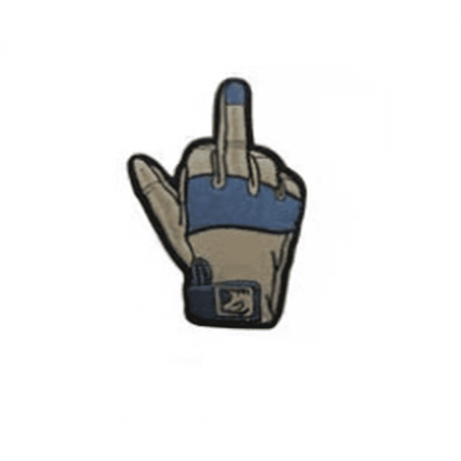 MIDDLE FINGER GLOVE PATCH