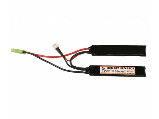 IPower 7.4V 1100mAh 20C 2 stick lipo battery