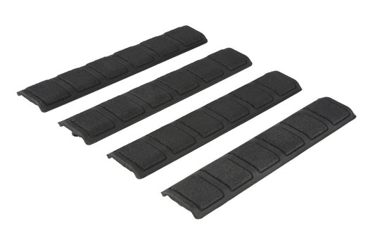 Set (4 Pieces) of Rubber Covers (Version A) for KeyMod Rails - Black