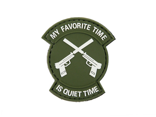 QUIET TIME PVC PATCH - GREEN