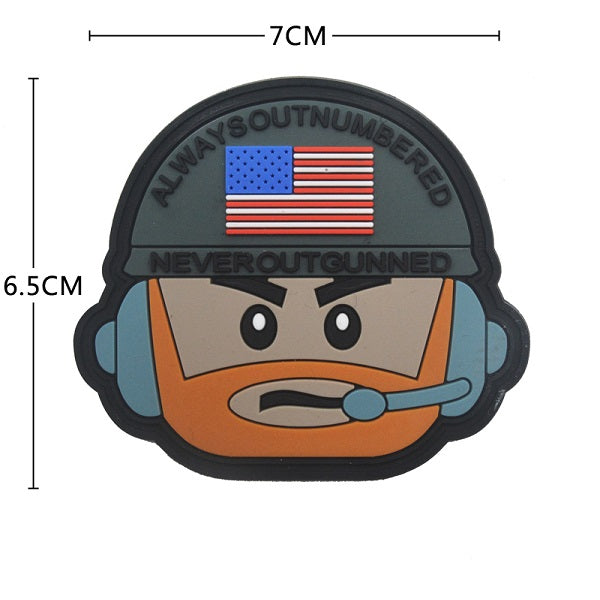 ALWAYS OUTNUMBERED PVC PATCH
