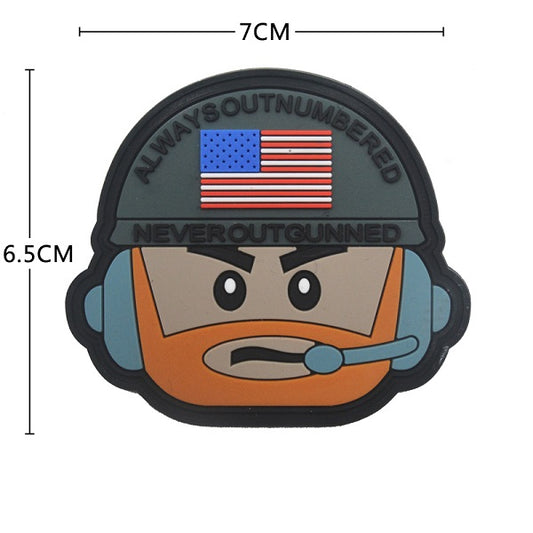ALWAYS OUTNUMBERED PVC PATCH