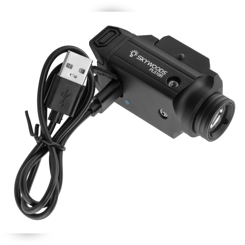 TACTICAL FLASHLIGHT WITH RED LASER [Skywoods]