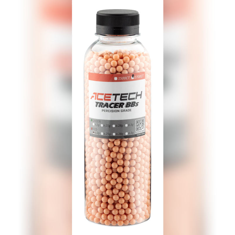 0.20g Tracer BBs – Red Glow – 2700rd Bottle [acetech]