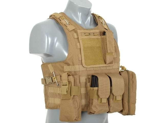 LIGHTWEIGHT AAV FSBE ASSAULT VEST SYSTEM - COYOTE