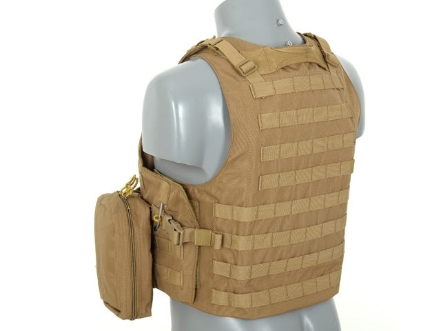LIGHTWEIGHT AAV FSBE ASSAULT VEST SYSTEM - COYOTE