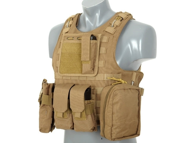 LIGHTWEIGHT AAV FSBE ASSAULT VEST SYSTEM - COYOTE