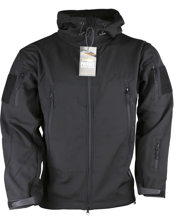 PATRIOT Tactical Soft Shell Jacket - Black - OUTDOOR ZONE