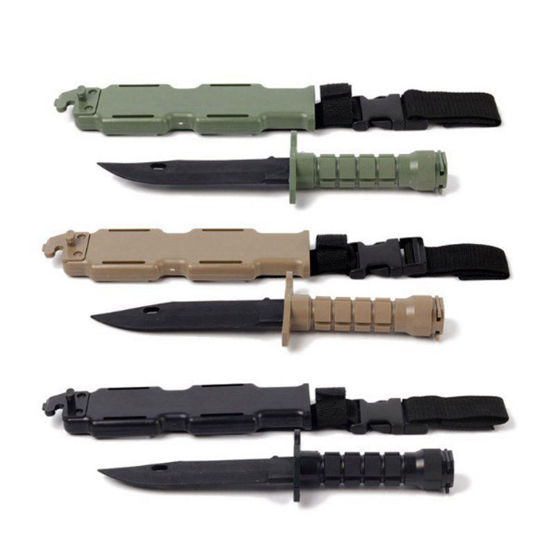 Plastic Airsoft Knife - M9 - Black