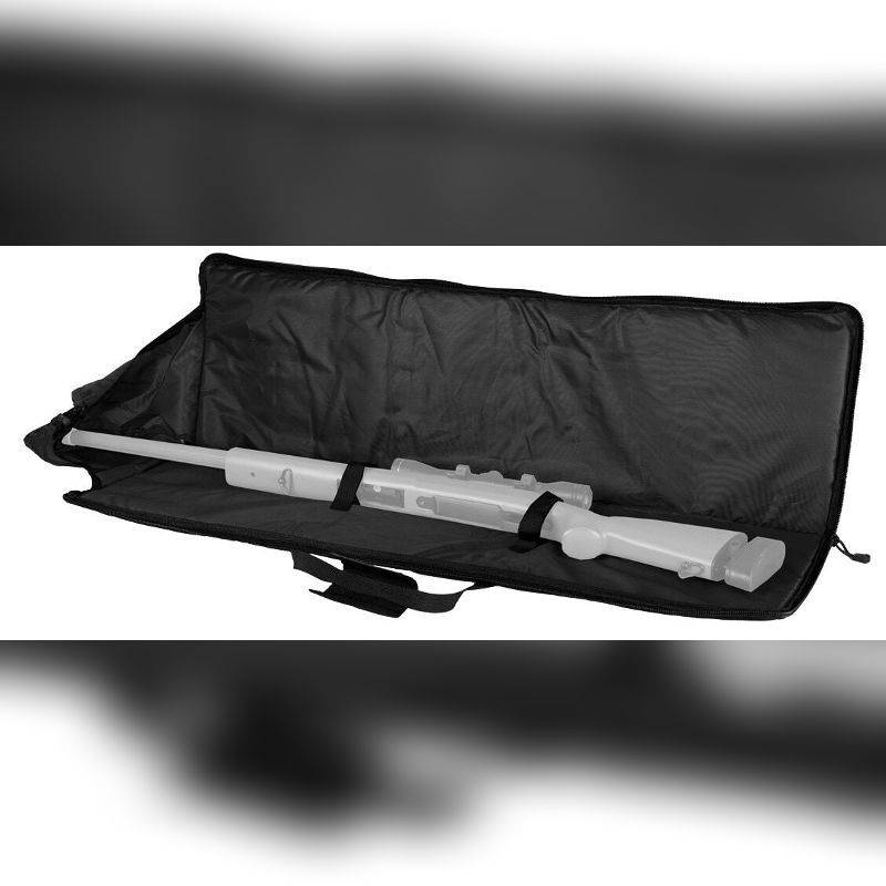 100CM 600D DOUBLE POCKET GUNBAG - BLACK - Image 4