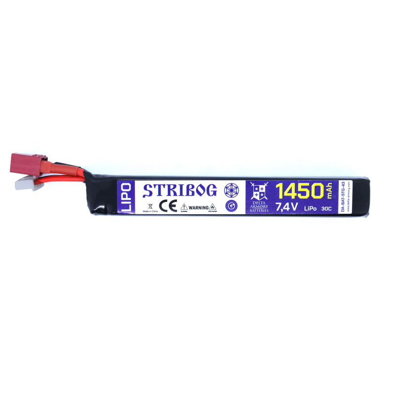 Delta-Armory LI-PO BATTERY 7.4V X 1450MAH 30C STICK T-DEANS