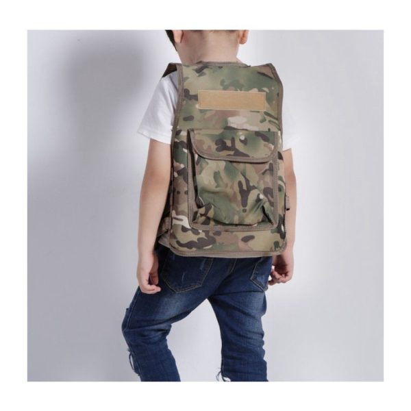 SCOUT Tactical CHILDREN VEST – CAMO 43cm - Image 3