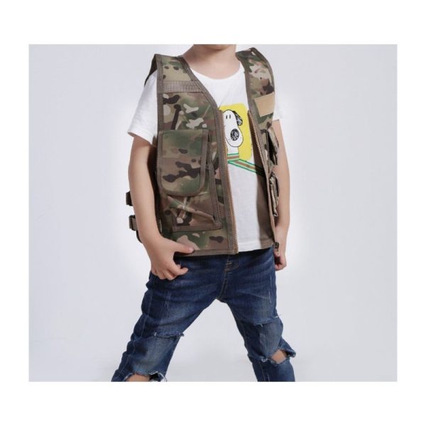 SCOUT Tactical CHILDREN VEST – CAMO 43cm - Image 5