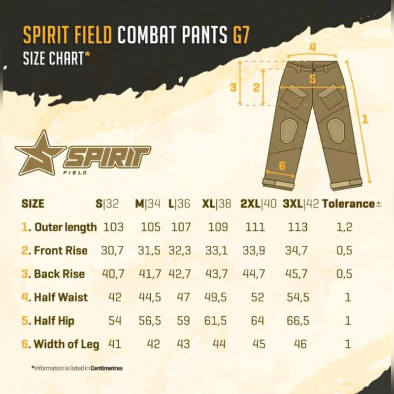 Spirit Field Combat High Quality G7 Uniform - various colours and sizes - Image 14