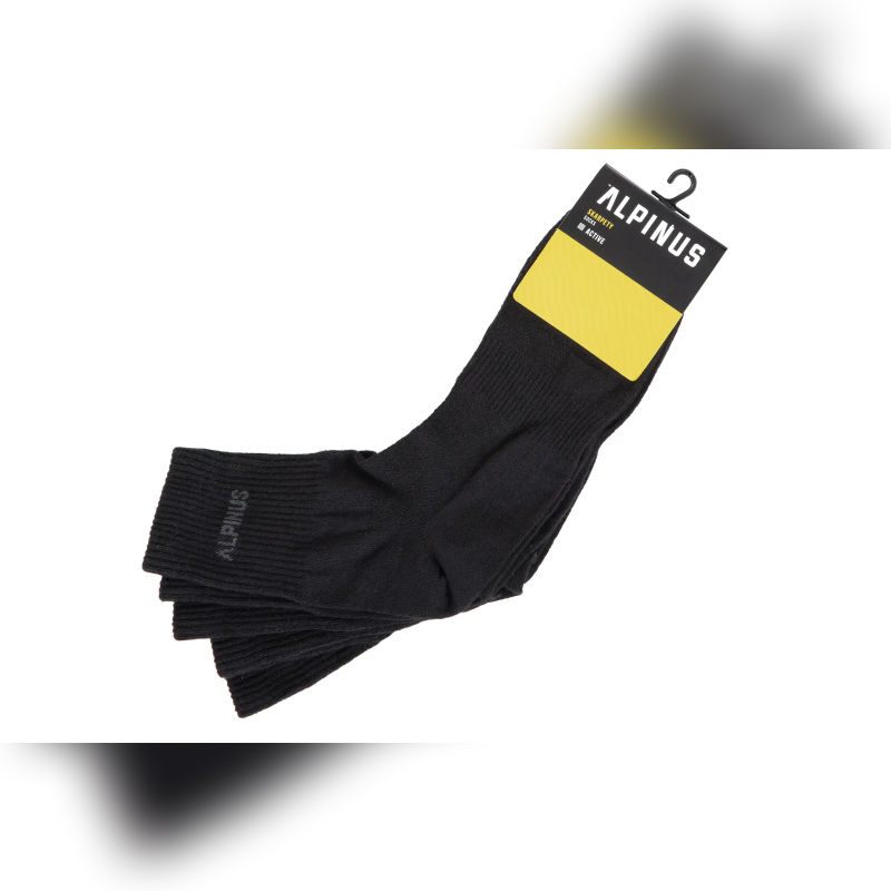 Coolmax Socks – 3‑Pack (Black, 35–38)